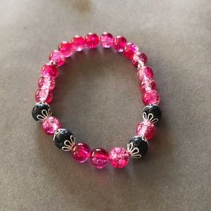 Handmade Aromatherapy bracelet w sparkle glass